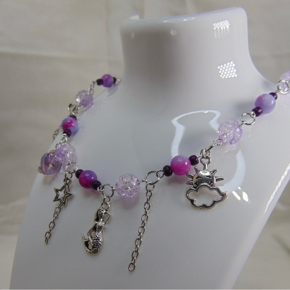 Handmade necklace 💜 - Picture 4 of 5